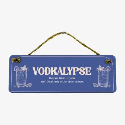 The Range Novelty Dictionary Wooden Wall/Door Sign - Home Décor Gift - Proseccoops - Vodkalypse