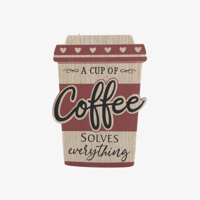 The Range Coffee Solves Everything Plaque