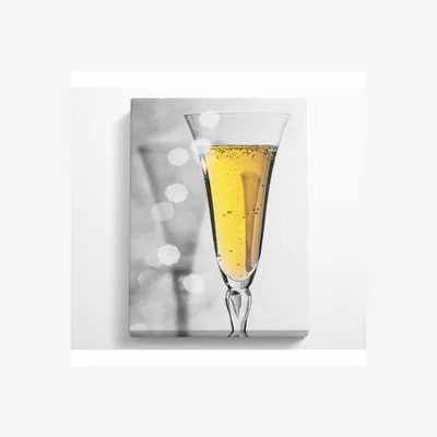 The Range Champagne Canvas Print - Black / 101.6cm