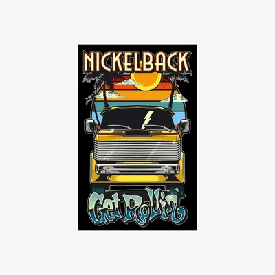 The Range Nickelback Get Rollin´ Textile Poster - Multicoloured/Black