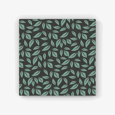 The Range Delicate Leaf HD Metal Print - Green / 30cm