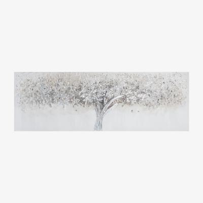 The Range Textured Metallic Glitter Tree Canvas