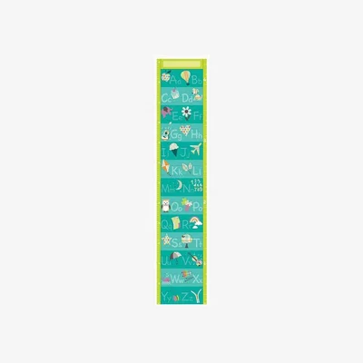 The Range Wallpops Alphabet Height Chart - Green