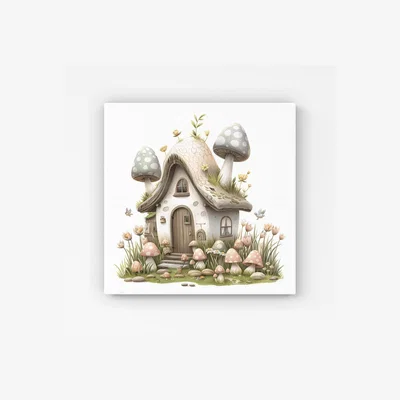 The Range Sweet Easter Cottage HD Metal Print - Neutral / 40cm