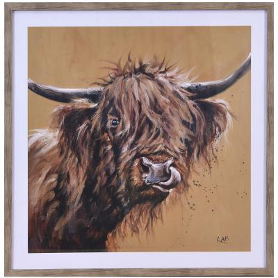 The Range Louise Brown Cow Lick Framed Print