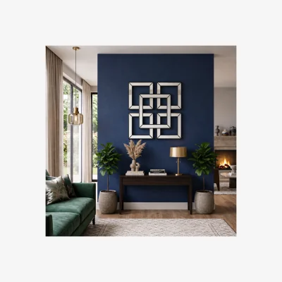 The Range 2x Black Art Deco Mirrored Wall Art 40Cm - Blacky / 1