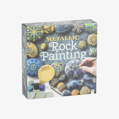 The Range Hinkler Metallic Rock Painting Starter Kit