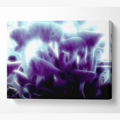 The Range Magic Mystical Mushrooms Canvas Print Wall Art - Yellow / 81.28cm