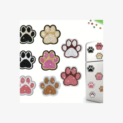 The Range 8 Paw Print Diamond Painting Magnets - Multi