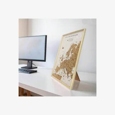 The Range Splosh Travel Map Europe White - White