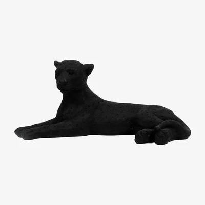 The Range Laying Leopard - Black
