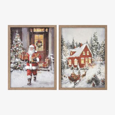 The Range Set of 2 Santa Delivery Framed Wall Art