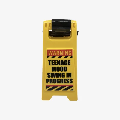 The Range Teenage Mood Swing Sign - Yellow
