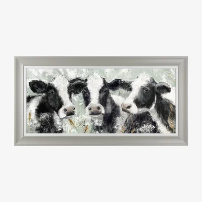 The Range O. Allen Friesian Cows Framed Print
