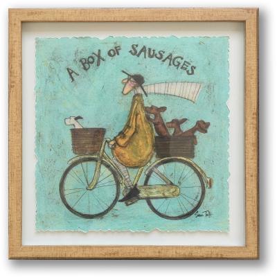 The Range Sam Toft Box of Sausages Framed Print