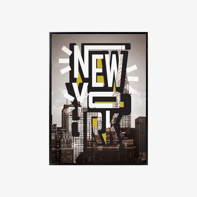 The Range Framed Graphic New York Canvas