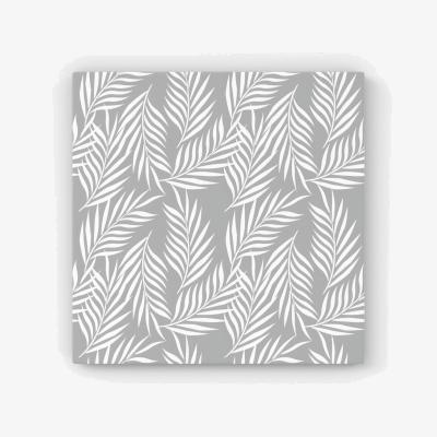 The Range Palm Tree Leaves Canvas Print - Grey / 25.4cm