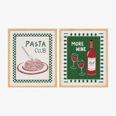 The Range Aesthetic Italian Kitchen Glass Print