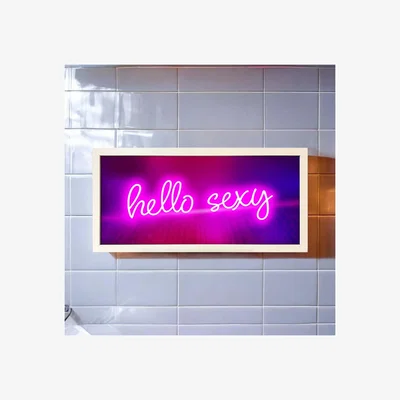 The Range Wall Art Framed Print Home Hello Sexy - White