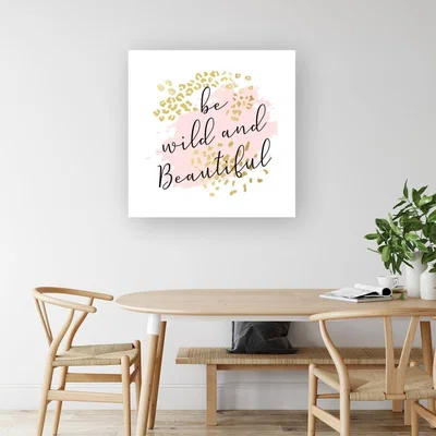 The Range Be Wild And Beautiful Canvas Print - Pink / Small