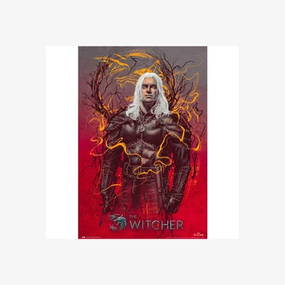 The Range The Witcher Geralt Poster - Brown/Red/Yellow