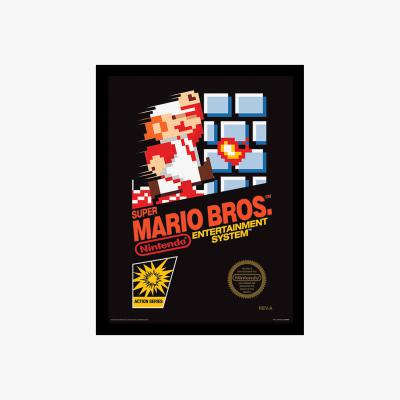 The Range Super Mario Bros. (NES Cover) Framed Print