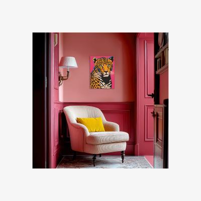 The Range Vivid Feline Hand Painted Canvas