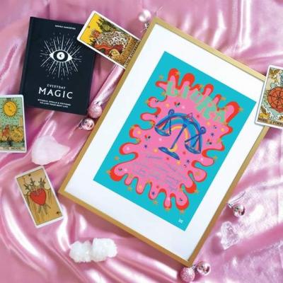 The Range Libra Starsign Print - Libra
