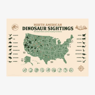 The Range Jurassic World Dinosaur Sightings Limited Edition Art Print - Multi