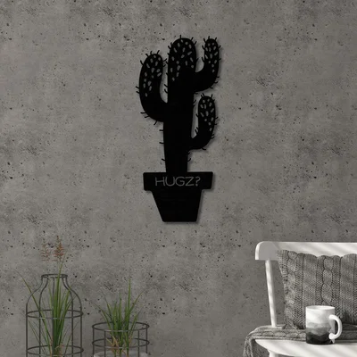 The Range Hugz Theme  Wall Art Metal Decorative Object - Black - Black