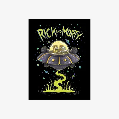 The Range Rick and Morty (UFO) Framed Print