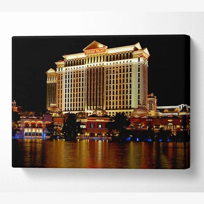 The Range Las Vegas All That Glitters Canvas Print Wall Art - Yellow / 66.04cm