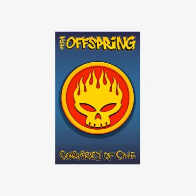 The Range The Offspring Conspiracy Of One Textile Poster - Blue/Yellow/Red