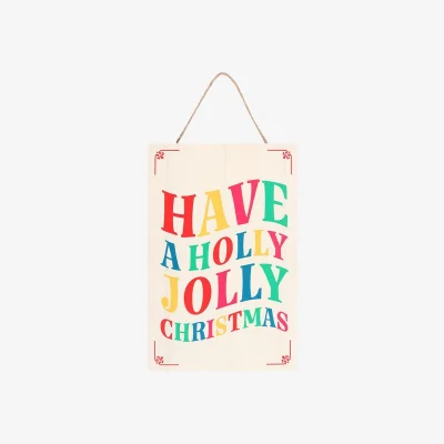 The Range Something Different Have A Holly Jolly Christmas Hanging Decoration - Multicoloured