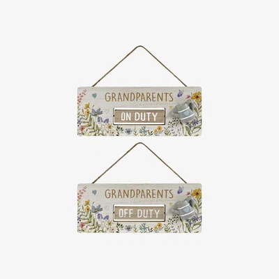 The Range Grandparents Changeable Duty Plaque - Neutral