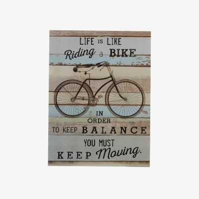 The Range Madera Bike Wall Plaque - Assorted