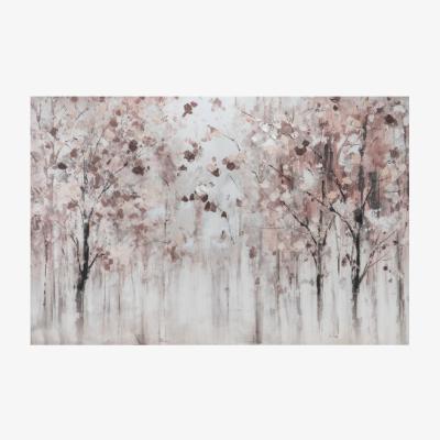 The Range Hand Painted Pink Woodland Canvas
