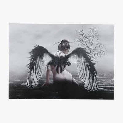 The Range Dark Glitter Fairy Diamante Edge Canvas