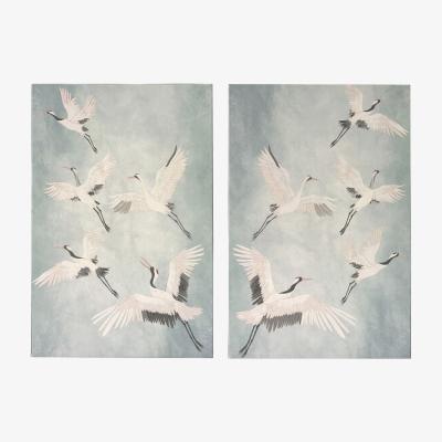 The Range Cranes In Flight Canvas
