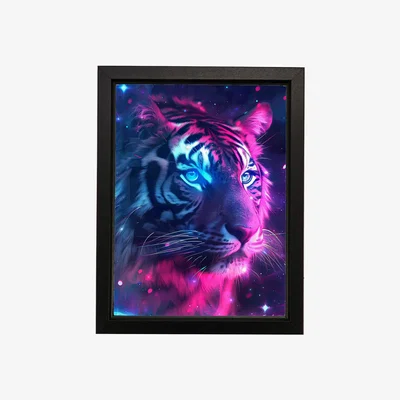 The Range Tiger Metal Wall Art - Silver / 500g