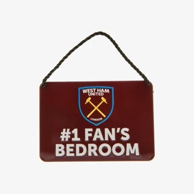 The Range West Ham United FC #1 Fans Bedroom Door Sign - Maroon