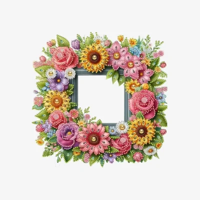 The Range Floral Photo Frame Diamond Painting Kit - Multi