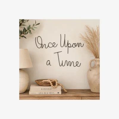The Range Baby Once Upon A Time Wire Sign - Black