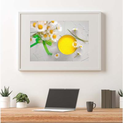 The Range Bright Yellow Art Print - Yellow / 42cm