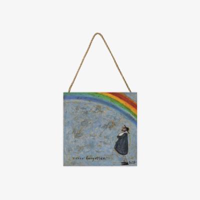 The Range Sam Toft (Never Forgotten) Wooden Block - White