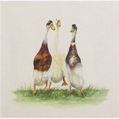 The Range Jane Bannon Trio of Ducks Canvas