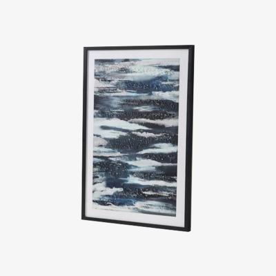 The Range Dark Blue Jewelled Framed Art - Dark Blue