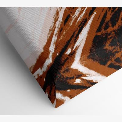 The Range Chocolate Snow Storm Canvas Print Wall Art - Yellow / 81.28cm