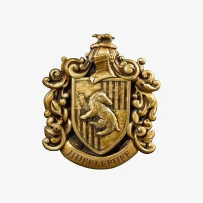 The Range Hufflepuff Crest Wall Art - Gold