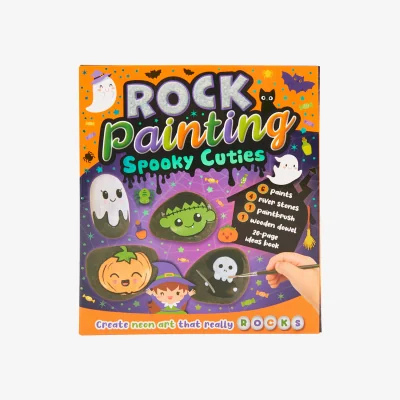 The Range Crafting Fun Spooky Kawaii Rock Painting Kit - Multicolour
